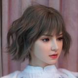 RZR DOLL 165cm Eカップ NO.22ボディ材質選択可能 若璃ヘッド シリコン製　墨緑色チャイナドレスの御姐ドールDelux-究極版&普通版選択可「R」シリーズ 【膣前庭】構造あり