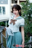 RZR DOLL 160cm Dカップ NO.23ボディ 楚儿ヘッド  フルシリコン製｜制服ラブドールのような都会系美少女・白セーラー服と青スカートの魅力