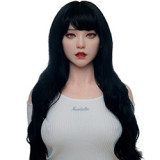 Real Lady 159cm Hカップ R8-ROS-MAXヘッド フルシリコン製 白ロゴトップ×黒レースランジェリーの金髪欧米セクシードール