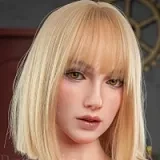 Real Lady 159cm Hカップ R8-ROS-MAXヘッド フルシリコン製 白ロゴトップ×黒レースランジェリーの金髪欧米セクシードール
