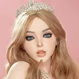 Real Lady 159cm Hカップ R8-ROS-MAXヘッド フルシリコン製 白ロゴトップ×黒レースランジェリーの金髪欧米セクシードール