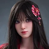 Real Lady 159cm Hカップ R8-ROS-MAXヘッド フルシリコン製 白ロゴトップ×黒レースランジェリーの金髪欧米セクシードール