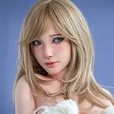 Real Lady 159cm Hカップ R8-ROS-MAXヘッド フルシリコン製 白ロゴトップ×黒レースランジェリーの金髪欧米セクシードール