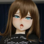 IROKEBIJIN 色気美人 149cm Bカップ Akaneヘッド  フルTPE製 米色Tシャツ×青白チェック柄スカートのアニメ ラブドール