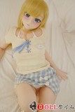 IROKEBIJIN 色気美人 149cm Bカップ Akaneヘッド  フルTPE製 米色Tシャツ×青白チェック柄スカートのアニメ ラブドール