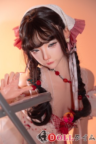 SHEDOLL 160cm Cカップ 楚琳2.0ヘッド  フルシリコン製 白色露肩連衣裙 清楚系美少女ドール