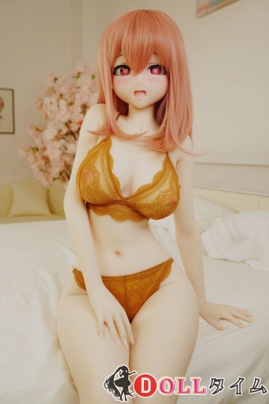 IROKEBIJIN 色気美人 148cm Cカップ Yui-Bヘッド オレンジランジェリーのハート目アニメ系ドール