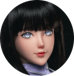 BCDOLL GS76B+G02Aヘッド ナース風ラブドール 紫ナース服と白網タイツ着用