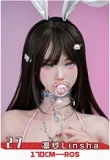 Doll Senior 148cm Cカップ 弥耶（Miye）ヘッド  TPE/シリコン材質選択可能 ブラック＆ホワイトドレス＆ホワイトストッキング 大小姐タイプ ラブドール