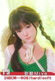 Doll Senior 148cm Cカップ 弥耶（Miye）ヘッド  TPE/シリコン材質選択可能 ブラック＆ホワイトドレス＆ホワイトストッキング 大小姐タイプ ラブドール