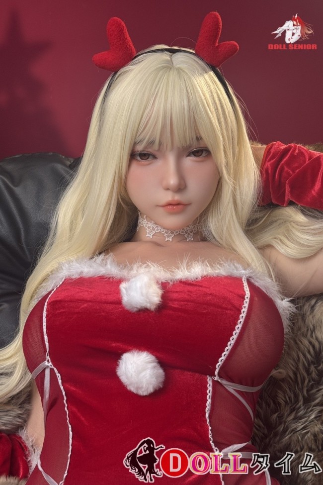 Doll Senior 160cm Dカップ 水尺葵ヘッド フルシリコン製 赤いクリスマスワンピースの清楚系美少女ドール