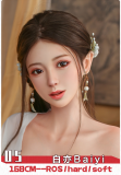 Doll Senior 148cm Cカップ 弥耶（Miye）ヘッド  TPE/シリコン材質選択可能 ブラック＆ホワイトドレス＆ホワイトストッキング 大小姐タイプ ラブドール