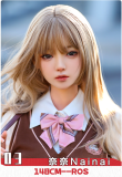 Doll Senior 148cm Cカップ 弥耶（Miye）ヘッド  TPE/シリコン材質選択可能 ブラック＆ホワイトドレス＆ホワイトストッキング 大小姐タイプ ラブドール