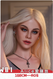 Doll Senior 148cm Cカップ 弥耶（Miye）ヘッド  TPE/シリコン材質選択可能 ブラック＆ホワイトドレス＆ホワイトストッキング 大小姐タイプ ラブドール