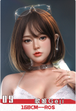 Doll Senior 148cm Cカップ 弥耶（Miye）ヘッド  TPE/シリコン材質選択可能 ブラック＆ホワイトドレス＆ホワイトストッキング 大小姐タイプ ラブドール
