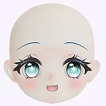 MW Girl(魔物姬)85cm バスト中 奈奈子ヘッド ブルーロングドレス姿の青髪二次元ドール｜小型 ラブドール