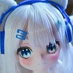 MW Girl(魔物姬)85cm バスト中 奈奈子ヘッド ブルーロングドレス姿の青髪二次元ドール｜小型 ラブドール