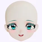 MW Girl(魔物姬)85cm バスト中 奈奈子ヘッド ブルーロングドレス姿の青髪二次元ドール｜小型 ラブドール