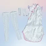 MW Girl(魔物姬)85cm バスト中 奈奈子ヘッド ブルーロングドレス姿の青髪二次元ドール｜小型 ラブドール