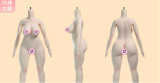 MW Girl(魔物姬) 70cm里奈ヘッド TPE/シリコン材質選択可能 金髪ロリータドール ピンクチャイナドレス