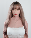 FANREAL 168cm Fカップ Vanessaヘッド フルシリコン製 欧米風スポーティー 巨乳ドール 白Tへそ出し×超ミニスカート
