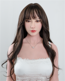FANREAL 168cm Fカップ Vanessaヘッド フルシリコン製 欧米風スポーティー 巨乳ドール 白Tへそ出し×超ミニスカート