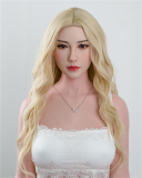 FANREAL 168cm Fカップ Vanessaヘッド フルシリコン製 灰色ランジェリー×黒ストッキング 欧米風ドール