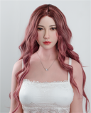 FANREAL 168cm Fカップ Vanessaヘッド フルシリコン製 欧米風スポーティー 巨乳ドール 白Tへそ出し×超ミニスカート