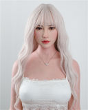 FANREAL 168cm Fカップ Vanessaヘッド フルシリコン製 欧米風スポーティー 巨乳ドール 白Tへそ出し×超ミニスカート