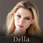 FANREAL 168cm Fカップ Kelly-rosヘッド  フルシリコン製  黒Vネックレザー 欧米風 超乳ラブドール