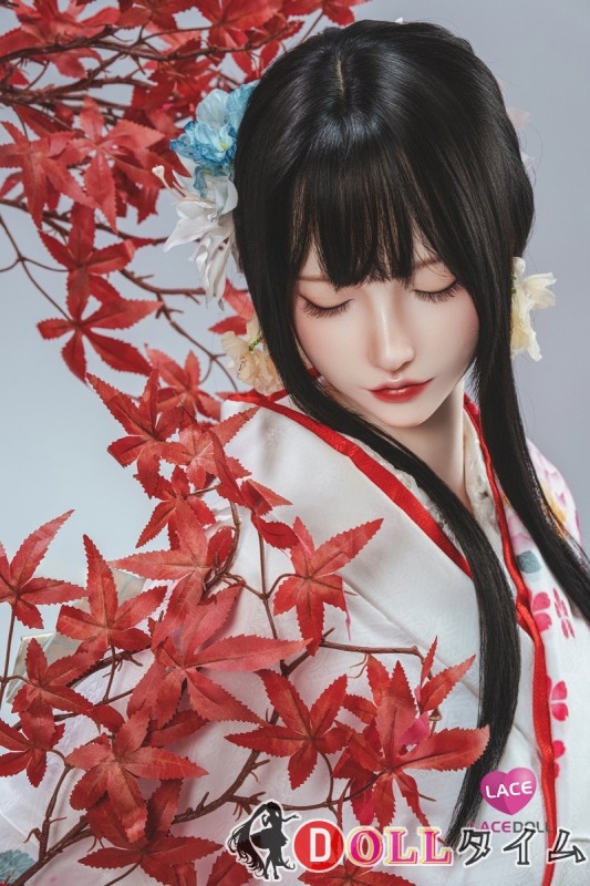 LACEDOLL 163cm Hカップ 晚冰ヘッド  フルシリコン製 赤花柄和服×拘束風のつむり目ラブドール