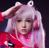 アート技研 Art-doll 163cm Eカップ リアル皮膚ボディ  語柔ヘッド  フルシリコン製 白ワンピースで眠る巨乳ラブドール