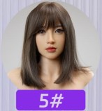 MMXDOLL 170cm Iカップ 夢涵ヘッド  フルシリコン製 黒シャツ＆黒ストッキングのお姉さん系ラブドール