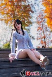 アート技研 Art-doll 163cm Eカップ リアル皮膚ボディ 語柔ヘッド 黒系カジュアル服でキャンプする姉系ラブドール