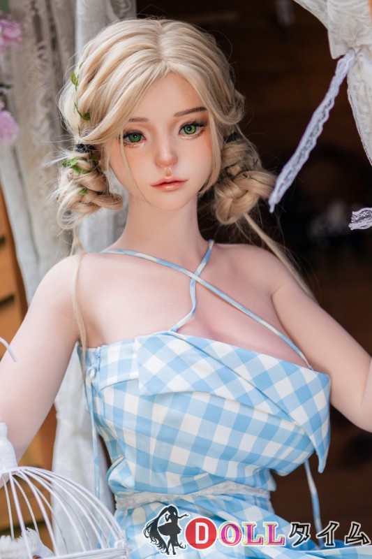 YFDOLL 162cm Fカップ 芽生ヘッド フルシリコン製 青白チェック柄キャミワンピの美少女ラブドール