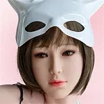 アート技研 Art-doll 160cm Aカップ 林汐ヘッド  フルシリコン製 ワンショルダートップス＆ピンクミニスカート美少女ラブドール