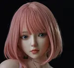 アート技研 Art-doll 160cm Aカップ 林汐ヘッド  フルシリコン製 ワンショルダートップス＆ピンクミニスカート美少女ラブドール