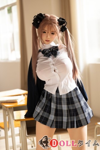 YFDOLL 156cm Iカップ 霜降ヘッド  フルシリコン製 JK風白シャツ×チェック柄スカートの美少女ラブドール