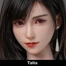 TOP-CYDOLL 168cm Fカップ Stellaヘッド  フルシリコン製 白シースルートップスとブラックランジェリーの欧米風リアルドール