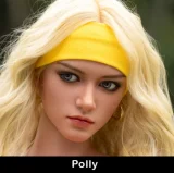 TOP-CYDOLL 168cm Fカップ Stellaヘッド  フルシリコン製 白シースルートップスとブラックランジェリーの欧米風リアルドール