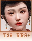 【アートワークカスタム版】Top-Sino TYPE グラビア 171cm Dカップ T39  フルシリコン製 清楚系 美人 実践向け 白タートル×ブラウンミニスカート美脚ドール