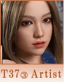 【アートワークカスタム版】Top-Sino TYPE グラビア 171cm Dカップ T39  フルシリコン製 清楚系 美人 実践向け 白タートル×ブラウンミニスカート美脚ドール