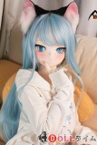 浅青ヘア アニメ少女 かわいい表情ディテール
