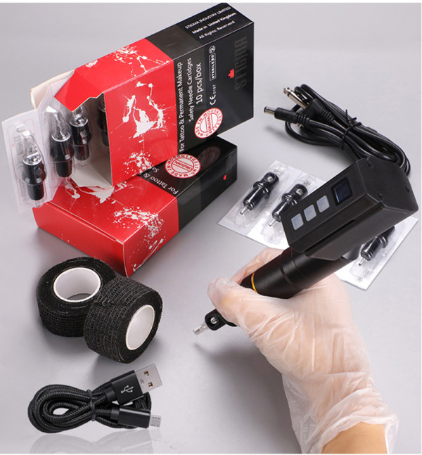 US 99.00 Professional Wireless Battery Tattoo Pen Machine Kit (2