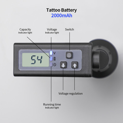 Newest LCD Mini Wireless Battery Tattoo Power Supply