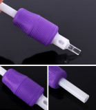 100PCS - 25mm Purple Disposable Silicone Grips Tubes