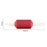100PCS - 25mm Red Disposable Silicone Grips Tubes (III)