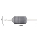 100PCS - 25mm Grey Disposable Silicone Grips Tubes