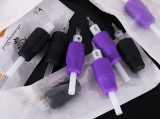 100PCS - 25mm Black Disposable Silicone Grips Tubes (IV)