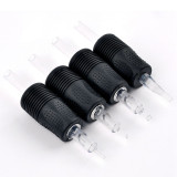 100PCS - 25mm Black Bat Disposable Silicone Grips Tubes